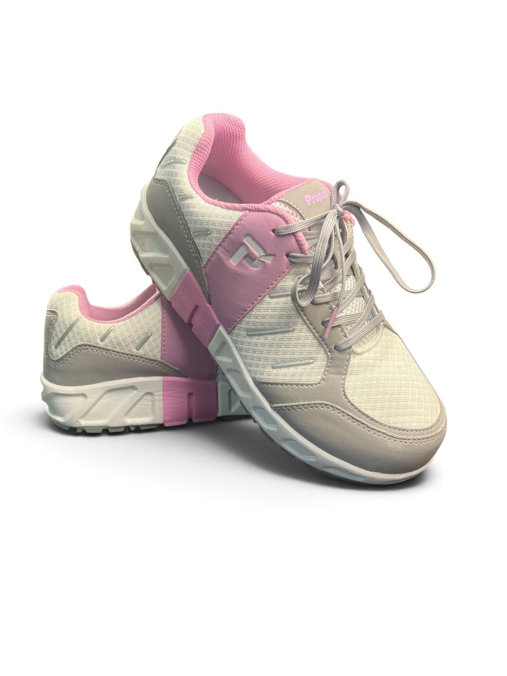 Propet Matilda Women's 8.5 2E Extra Wide Orthotic Walking Shoes White Pink